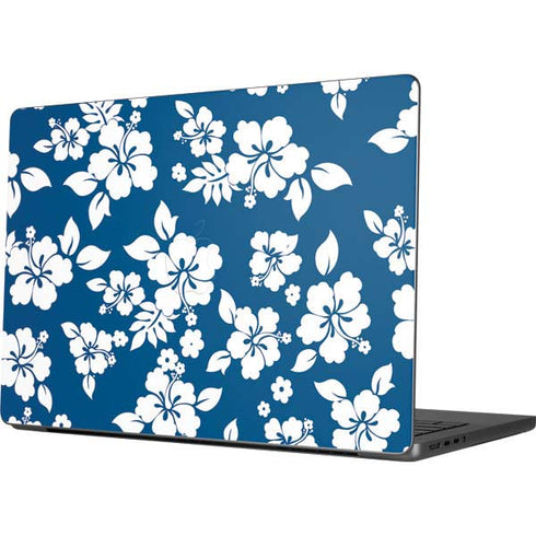 Blue and White Apple MacBook Pro 14-inch Skin