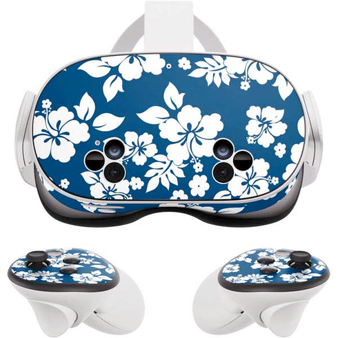 Blue and White Meta Quest 3S Skin