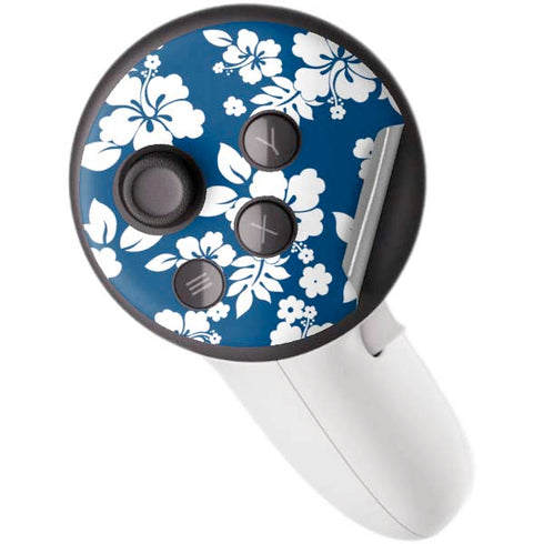 Blue and White Meta Quest 3S Skin