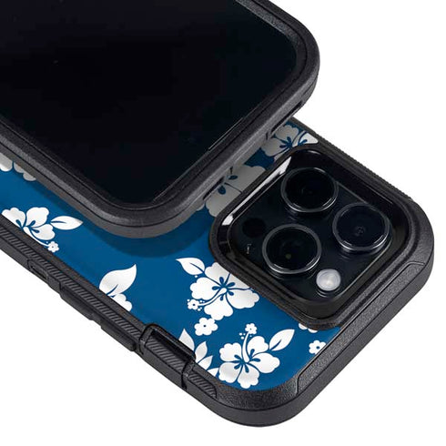 Blue and White Otterbox Defender iPhone Skin