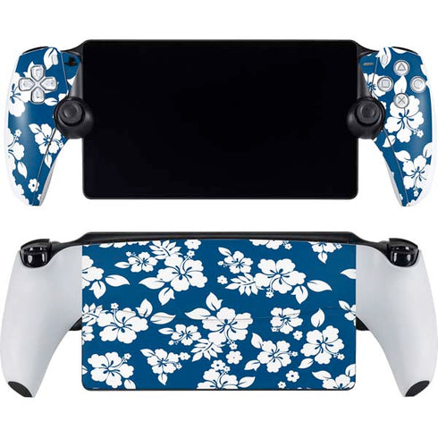 Blue and White PlayStation Portal Remote Player Skin