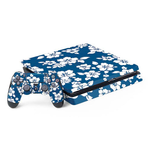 Blue and White PlayStation PS4 Skins