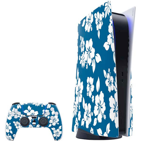 Blue and White PlayStation PS5 Skins