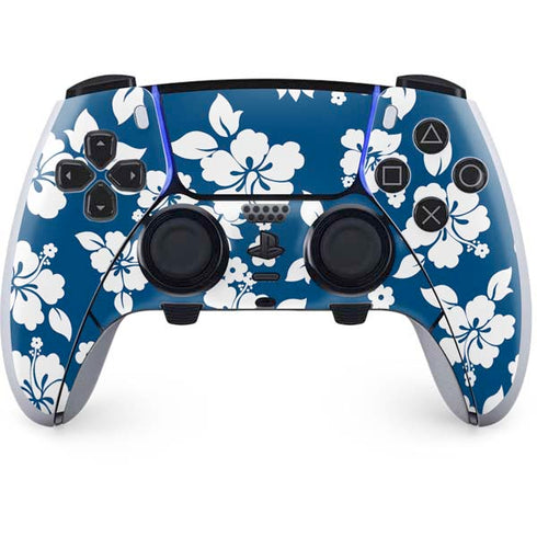 Blue and White PS5 DualSense Edge Pro Controller Skin