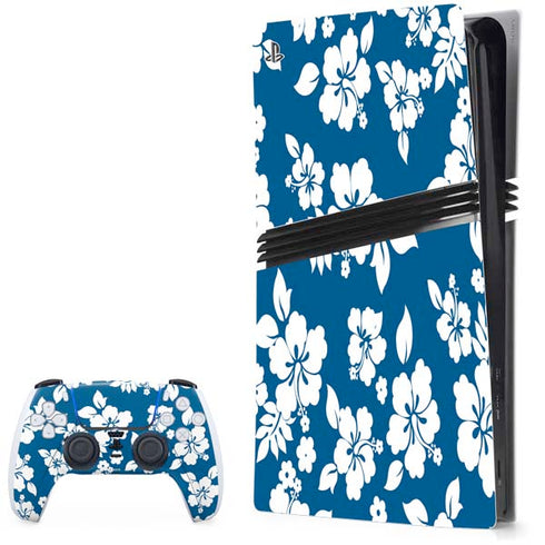 Blue and White PS5 Pro Bundle Skin