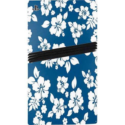 Blue and White PS5 Pro Console Skin