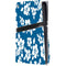 Blue and White PS5 Pro Disk Console Skin