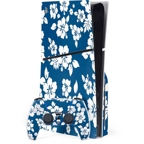 Blue and White PlayStation PS5 Skins