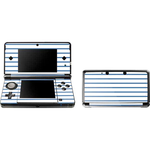 Blue and White Stripes Nintendo Skins