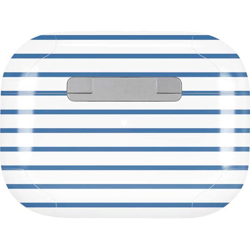 Blue and White Stripes AirPods Skins