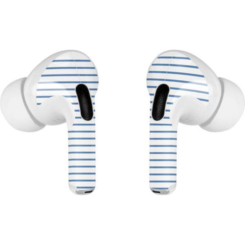 Blue and White Stripes AirPods Skins
