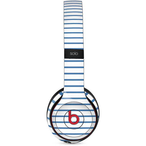 Blue and White Stripes Beats Solo 3 Wireless Skin