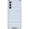 Blue and White Stripes Gabb Phone 4 Clear Case