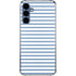 Blue and White Stripes Galaxy A35 5G Clear Case