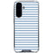 Blue and White Stripes Galaxy A36 5G Clear Case