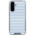 Blue and White Stripes Galaxy A36 5G Clear Case