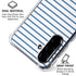 Blue and White Stripes Galaxy A36 5G Clear Case