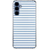 Blue and White Stripes Galaxy A55 5G Clear Case