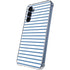 Blue and White Stripes Galaxy A55 5G Clear Case