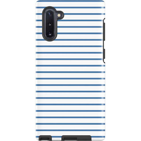 Blue and White Stripes Galaxy Cases