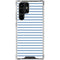Blue and White Stripes Galaxy S23 Ultra Clear Case