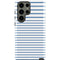 Blue and White Stripes Galaxy S23 Ultra Pro Case