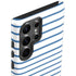 Blue and White Stripes Galaxy S23 Ultra Pro Case