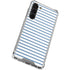 Blue and White Stripes Galaxy S24 FE Clear Case