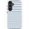 Blue and White Stripes Galaxy S25 Impact Case