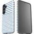 Blue and White Stripes Galaxy S25 Impact Case