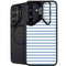 Blue and White Stripes Galaxy S25 Kickstand Case