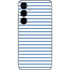 Blue and White Stripes Galaxy S24 Skin