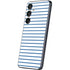 Blue and White Stripes Galaxy S25 Skin