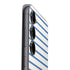 Blue and White Stripes Galaxy S25 Skin