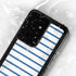 Blue and White Stripes Galaxy S24 Ultra Waterproof Case
