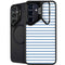 Blue and White Stripes Galaxy S26 Kickstand Case