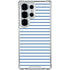 Blue and White Stripes Galaxy S26 Ultra Clear Case