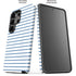Blue and White Stripes Galaxy S26 Ultra Impact Case