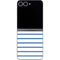 Blue and White Stripes Galaxy Z Flip6 Skin