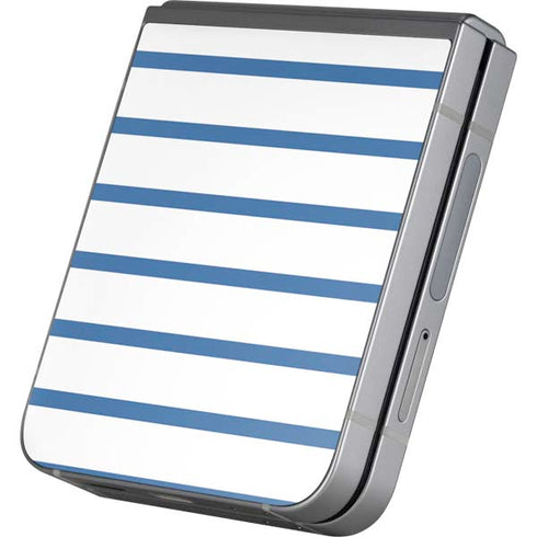 Blue and White Stripes Galaxy Z Flip6 Skin