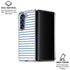 Blue and White Stripes Galaxy Z Fold6 Clear Case