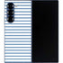 Blue and White Stripes Galaxy Z Fold6 Skin