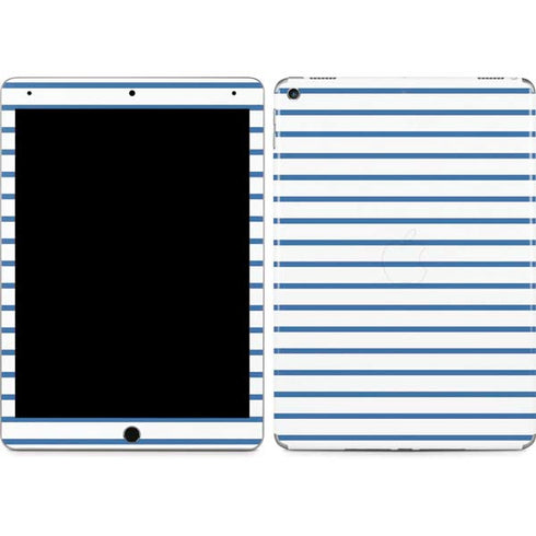 Blue and White Stripes iPad Skins
