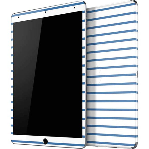 Blue and White Stripes iPad Skins