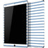 Blue and White Stripes iPad Skins
