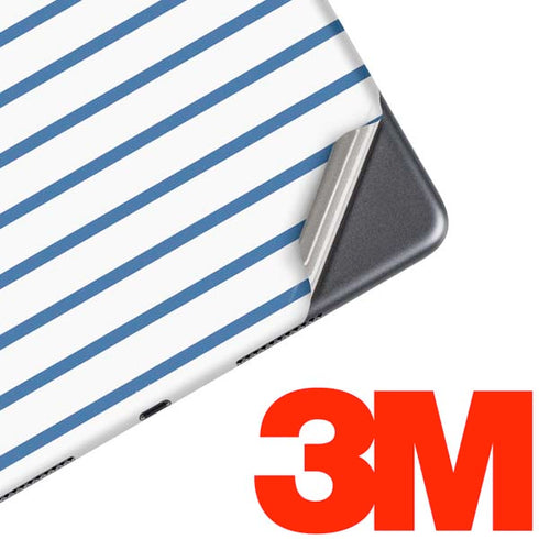 Blue and White Stripes iPad Skins