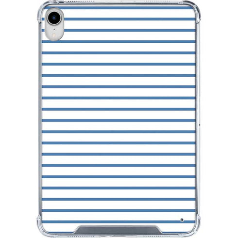 Blue and White Stripes iPad 11th Gen (2025) Clear Case