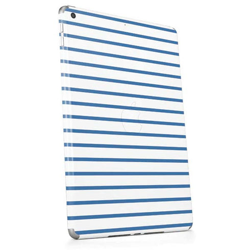 Blue and White Stripes Apple iPad Skin
