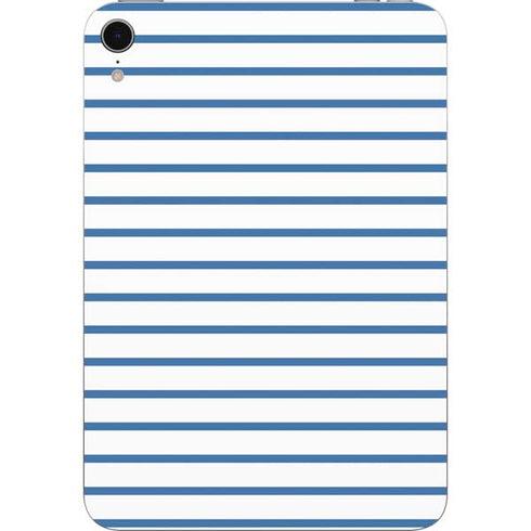 Blue and White Stripes Apple iPad Mini Skin
