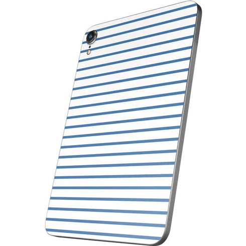 Blue and White Stripes Apple iPad Mini Skin